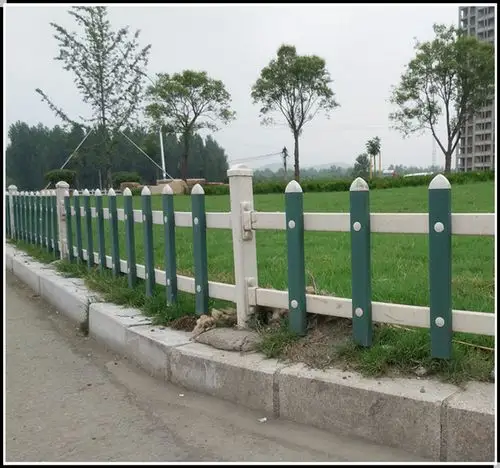 批发pvc市政园林绿化栅栏 花园绿化草坪防护栏 绿化带草坪护栏