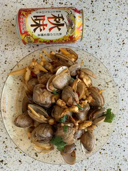 辣炒黄蚬子 味道同烧烤店一样