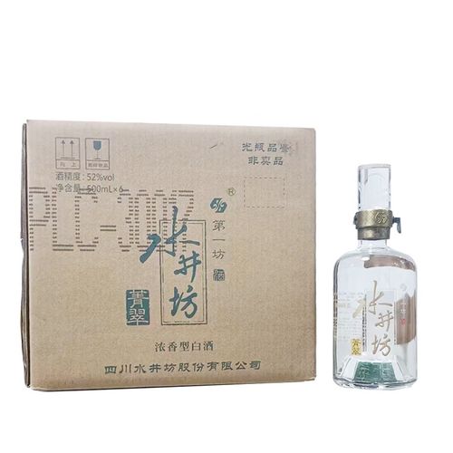 水井坊 青翠 品鉴 光瓶鉴装52度浓香型500ml*6整箱装