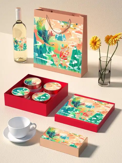 美丽城市手绘插画包装设计——大理