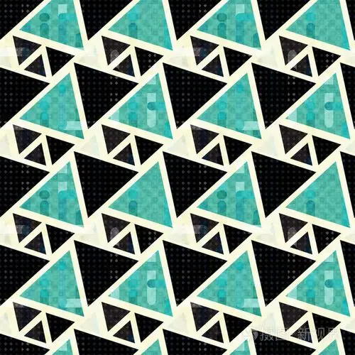 无缝的几何图案.矢量图