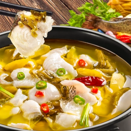 鱼方便速食半成品夜宵菜速冻菜肴海鲜水产酸菜巴沙鱼500g含酸菜料包