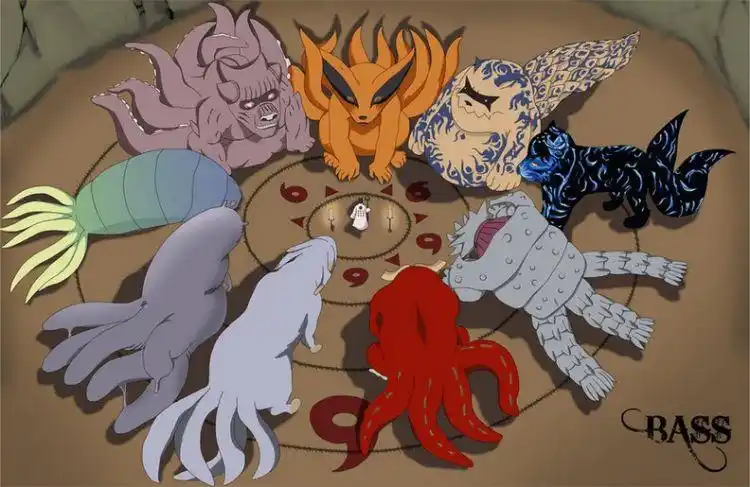 火影忍者九大尾兽高清动漫图片分享