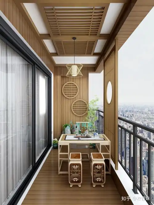 中式风格的阳台该怎么装修