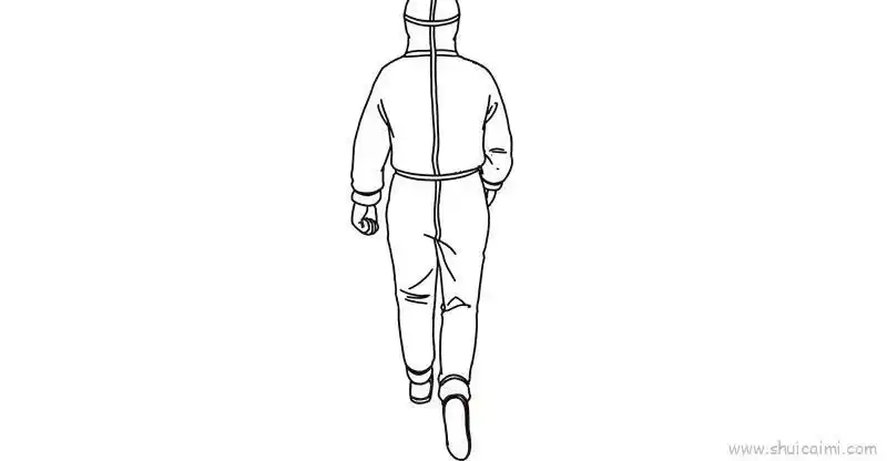 最美逆行者儿童画怎么画最美逆行者简笔画步骤