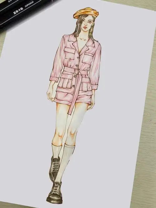 服装效果图休闲装