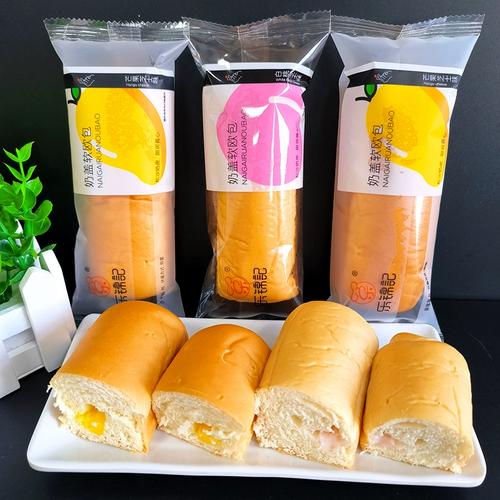 乐锦记奶盖软欧包芒果芝士白桃芝士味办公室网红休闲代餐糕点散装