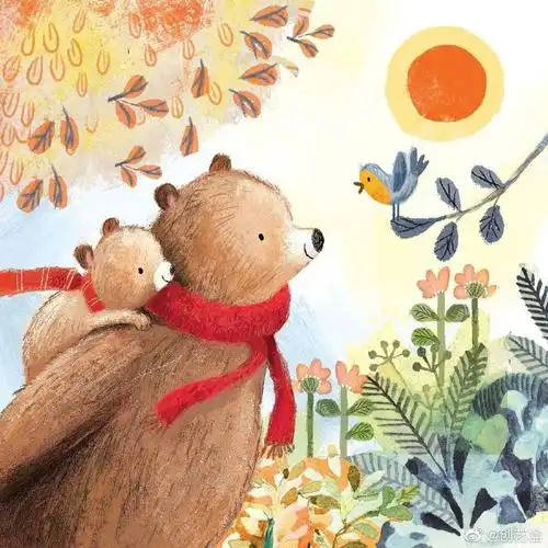 绘本插画超话热闹的森林聚会.图:ag jatkowska#儿童插画##插画