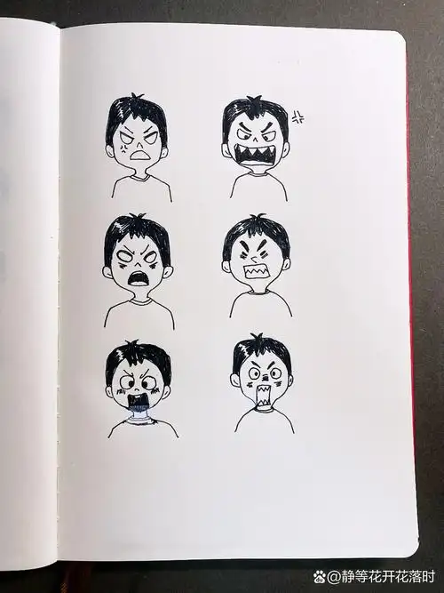 100张速写14/100 愤怒表情篇