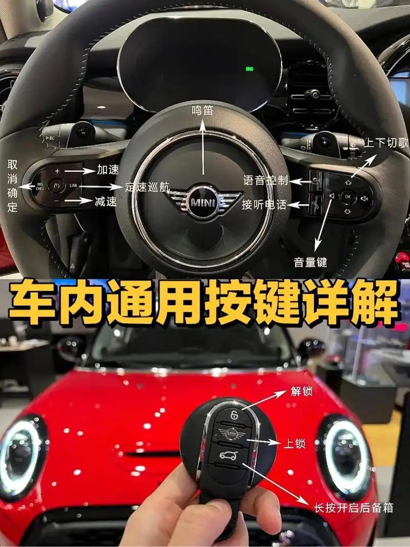 新手小白入门必看9915(mini车内按键详解) mini按键详细9494