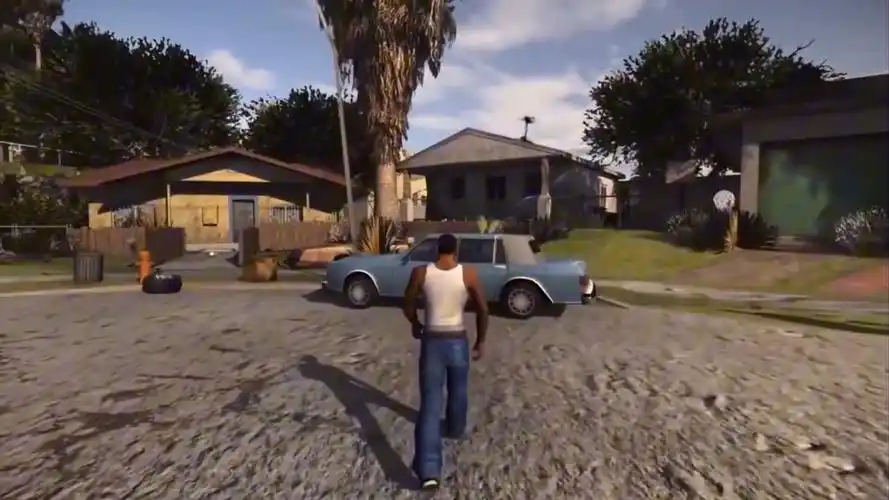 搬运试玩圣安地列斯超高画质mod