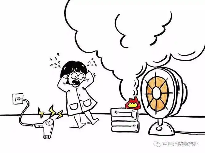 着火简笔画 房子着火简笔画