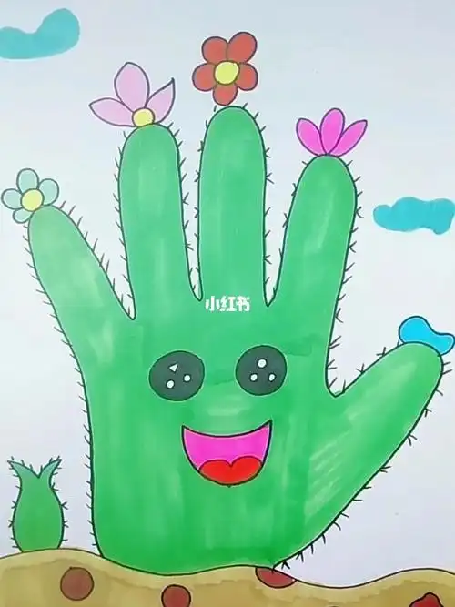 简笔画有趣的手掌画