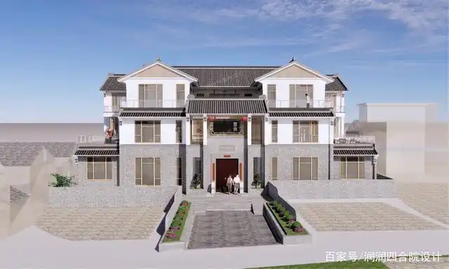 关键词:四合院民宿,现代四合院家族宅院,新农村自建房,古建筑房屋