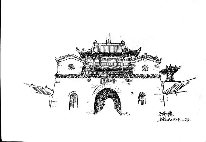 陕北古建筑速写
