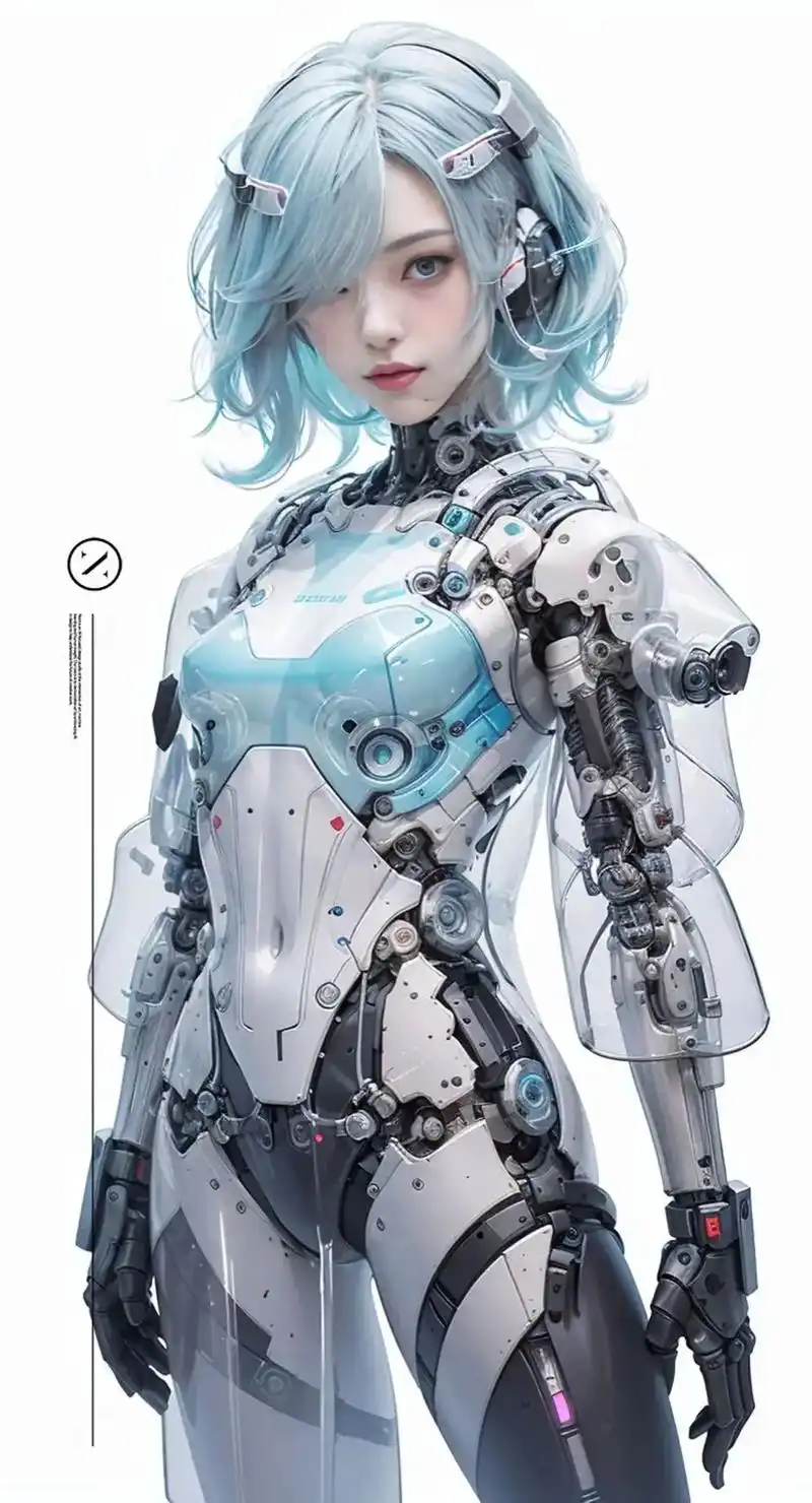 楓丶ai魔法图:机械少女.#二次元 #机械姬  #高清图片  - 抖音