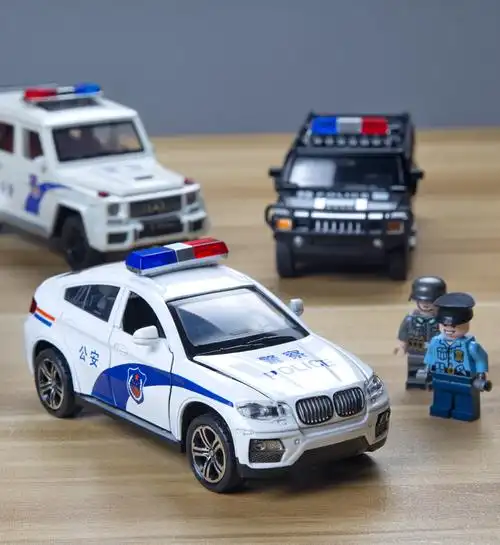 儿童警车玩具汽车模型仿真合金公安特警车救护车警察车男孩玩具车 旱