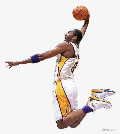 科比扣篮png素材透明免抠图片动植人物
