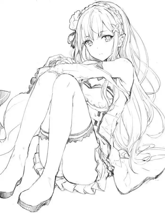 「绘画素材」临摹找不到喜欢的线稿?今天这组超可以!