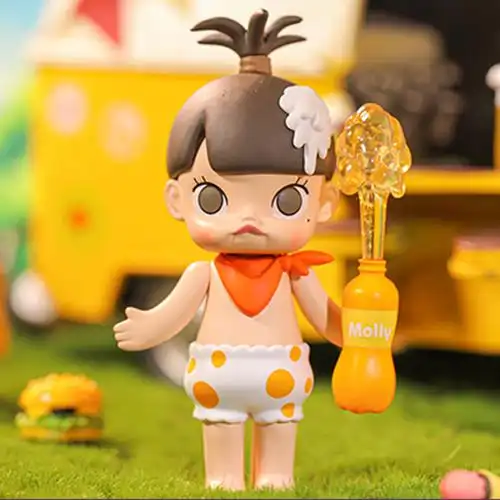 molly美食美食派派对系列泡泡玛特popmart恶魔甜筒喷射潮玩盲盒