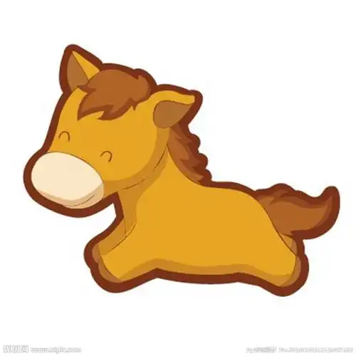 卡通马喷绘马吉祥马