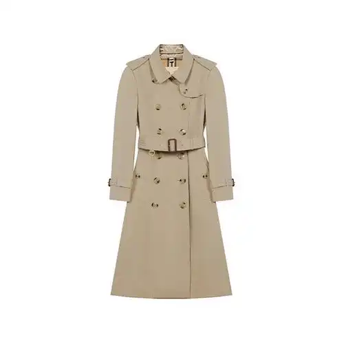 博柏利巴宝莉burberry女士棉质长款风衣外套80457791视频