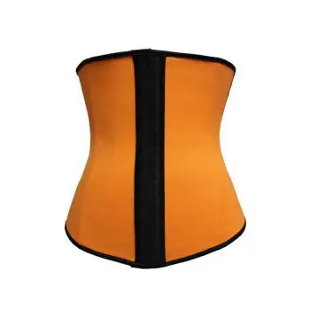ebay外贸爆款乳胶橡胶塑身衣 欧美收腹束身衣corset 美体束身衣 橘色