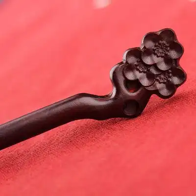 梨香印度小叶檀木古风发簪汉服盘发木质古代古装国风木雕