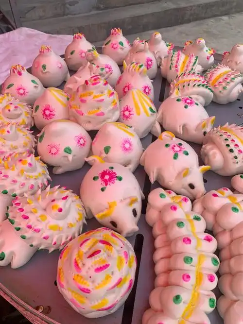 好漂亮的花式馒头!