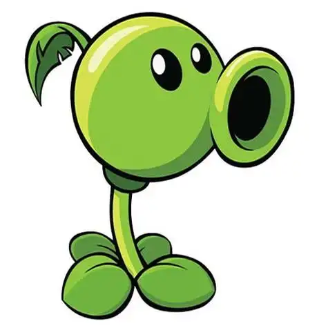 卡通豌豆射手头像图片