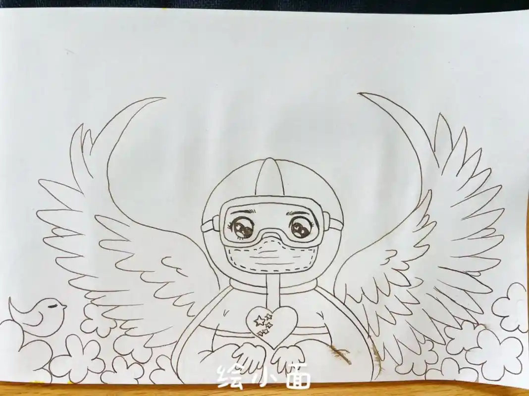 护士节#原创#主题绘画#致敬医护人员#抗疫 护士节向医护人 - 抖音