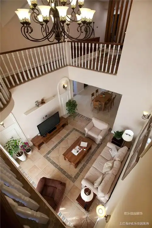 两层太划算了客厅客厅美式经典210m05复式设计图片赏析--土巴兔装修