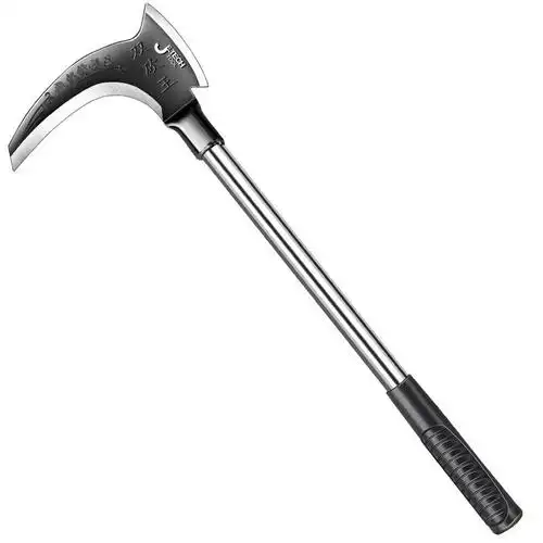 高锰钢双砍镰刀斧头砍柴砍树割草弯刀农用工具镰刀