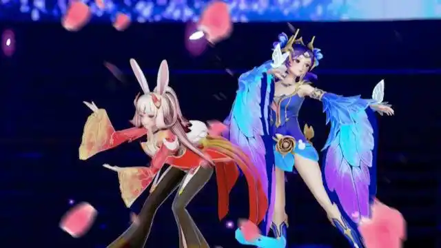 貂蝉公孙离舞台绚丽ar秀《落花情》