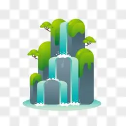 卡通池塘png瀑布溪流风景高清壁纸pngpng石滩溪流png水墨小桥流水png