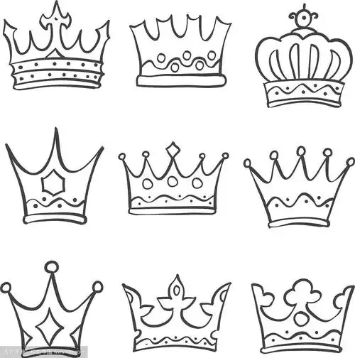 素描皇冠各种涂鸦集