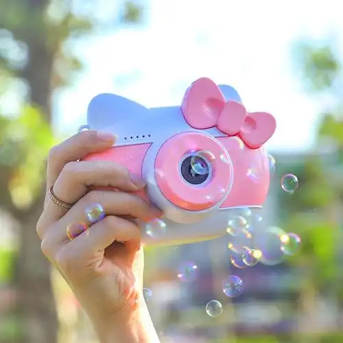 kitty strong>猫 /strong>泡泡机相机泡泡儿童少女心全自动吹泡泡玩具