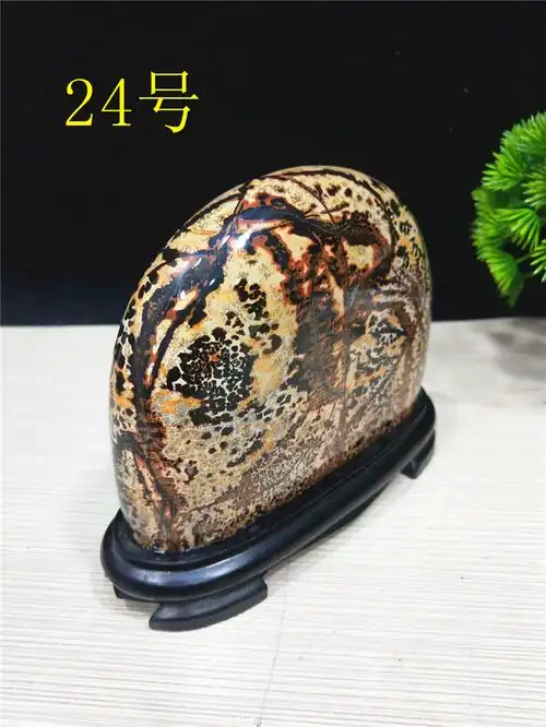 广西草花石摆件天然国画石原石观赏石石头收藏家居布景礼品摆件银色20