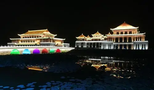 德荣光电-龙凤堂文体中心七拱桥泛光照明