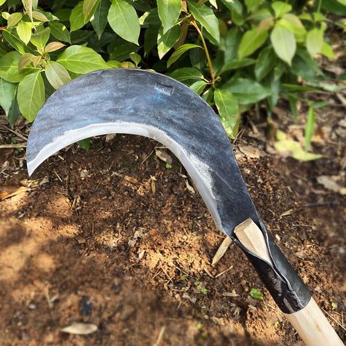 手工镰刀割草柴刀锻打柴刀农村老式农用镰刀老式老牌子 奔新农 5号345