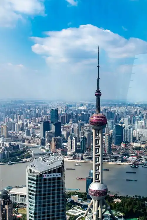 上海浦东外滩风光.