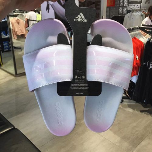 阿迪达斯(adidas)女子拖鞋adilette comfort夏季沙滩游泳凉鞋 fz4878