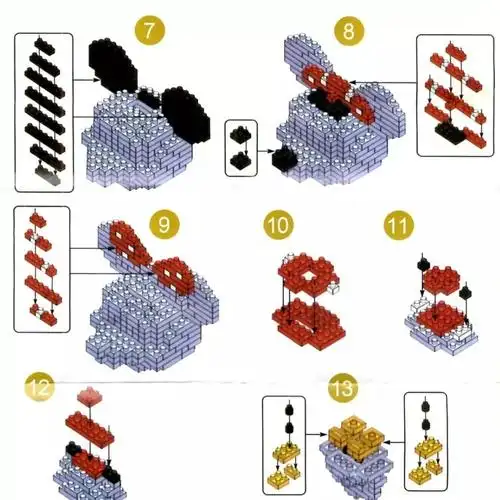 米妮积木图纸分享