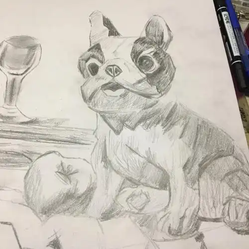 狗狗静态临摹