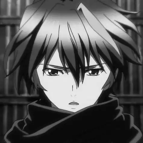 黑白系列动漫罪恶王冠樱满集男生头像