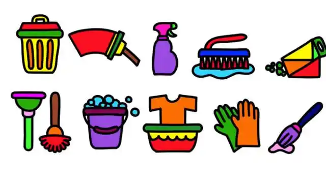 清洁小工具简笔画儿歌