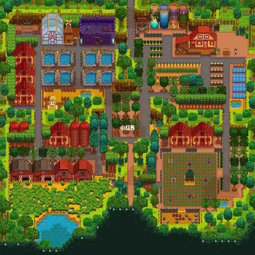 星露谷物语四角农场布局