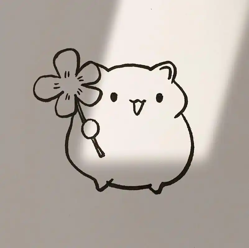 换勾线笔,我用的双头的,粗细都有,从上往下 画.