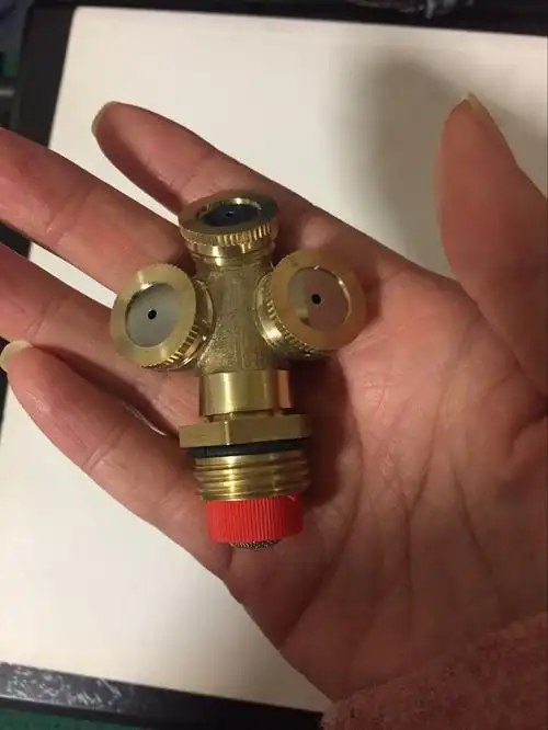 喷雾器喷头 农用灌溉喷头 单双三 四头接头 园林苗木除尘加湿