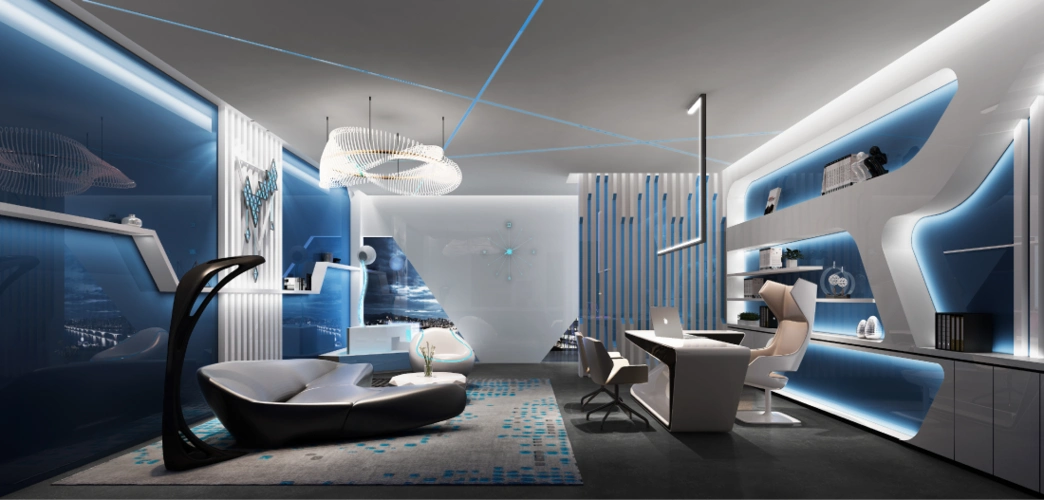 哈工大|未来科技,赛博朋克风酷到没朋友_美颂上镜室内建筑设计_美颂